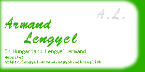 armand lengyel business card